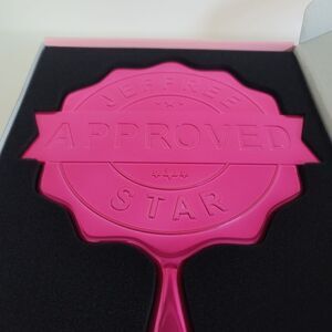 Jeffree Star hand mirror pink chrome